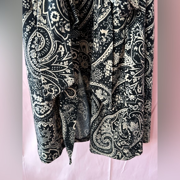 Jones New York Cotton Feel Paisley Print Robe- S/M - Picture 5 of 13